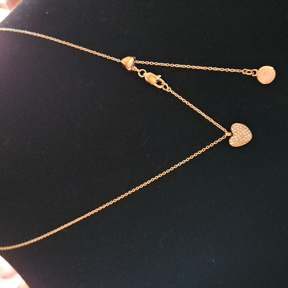 Michael Kors Gold Heart Pendant Necklace - Picture 6 of 8